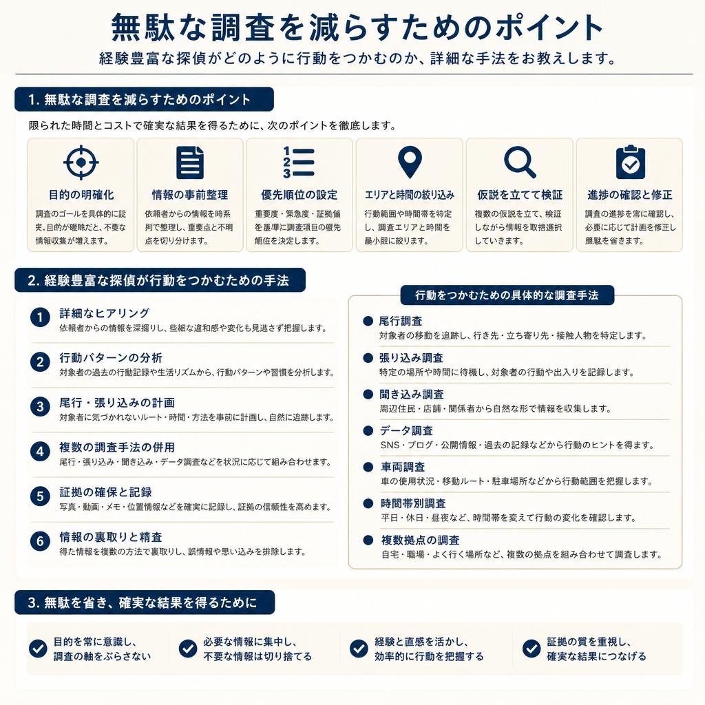 効率的な調査とは？