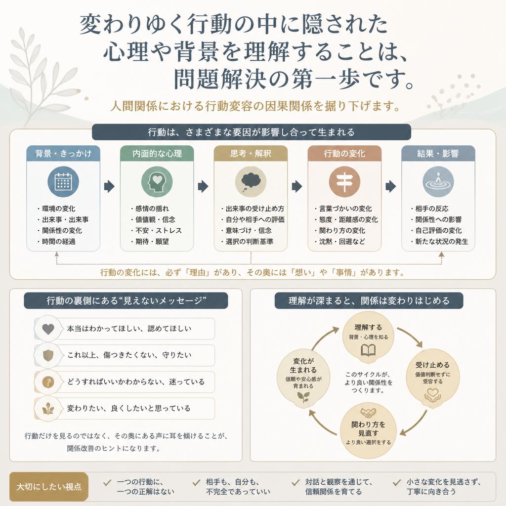 行動変容の背後に隠されたもの