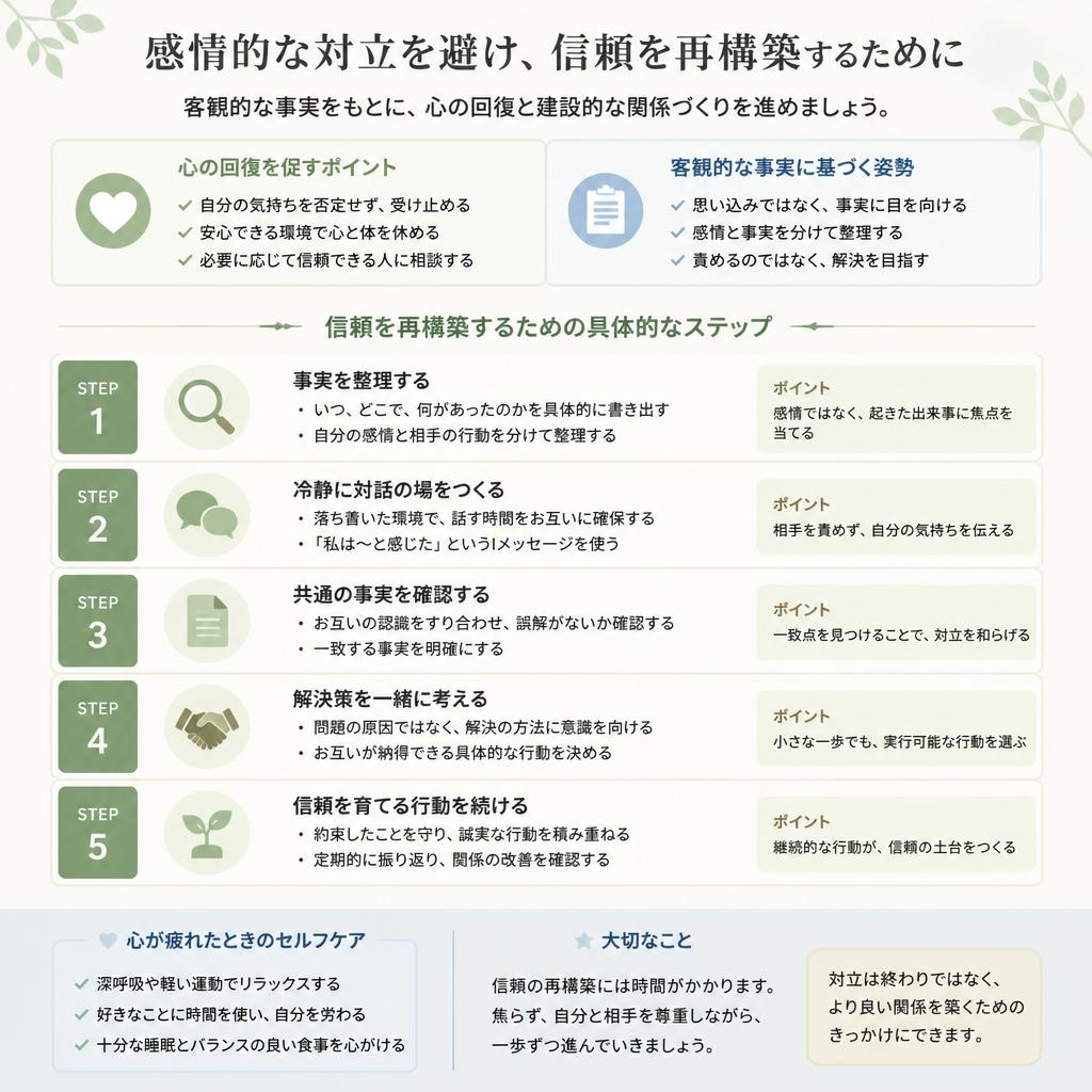 不倫問題解決法：冷静なアプローチ