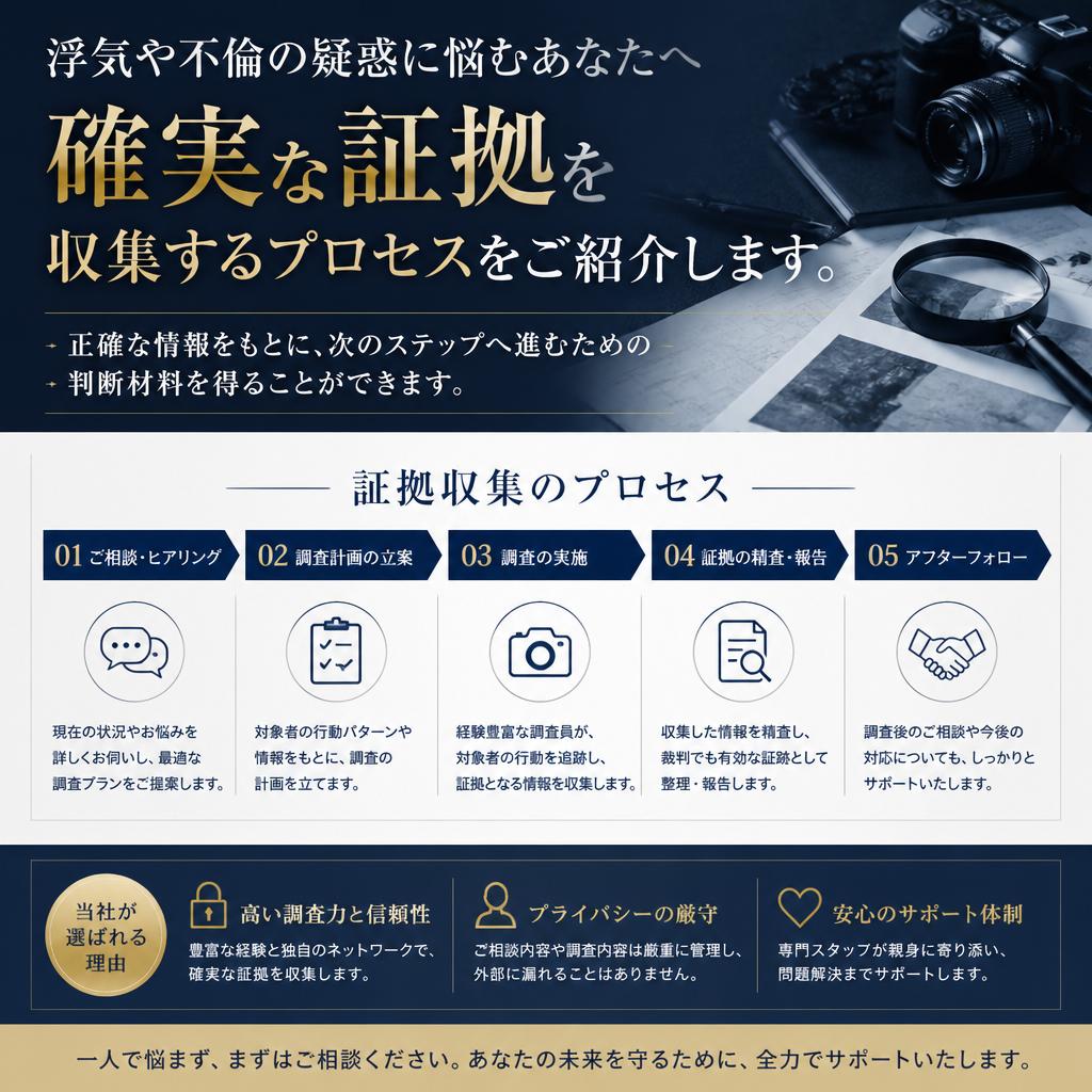 証拠収集で真実を明らかにする