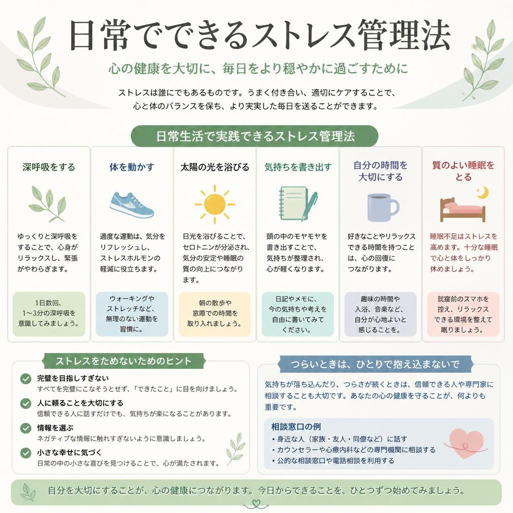 ストレス管理の具体策