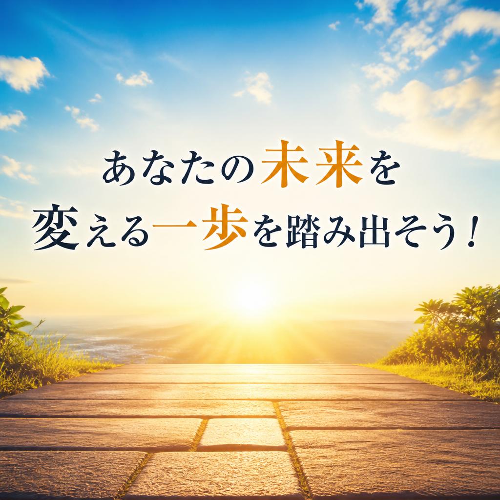 あなたの未来を変える一歩を踏み出そう！