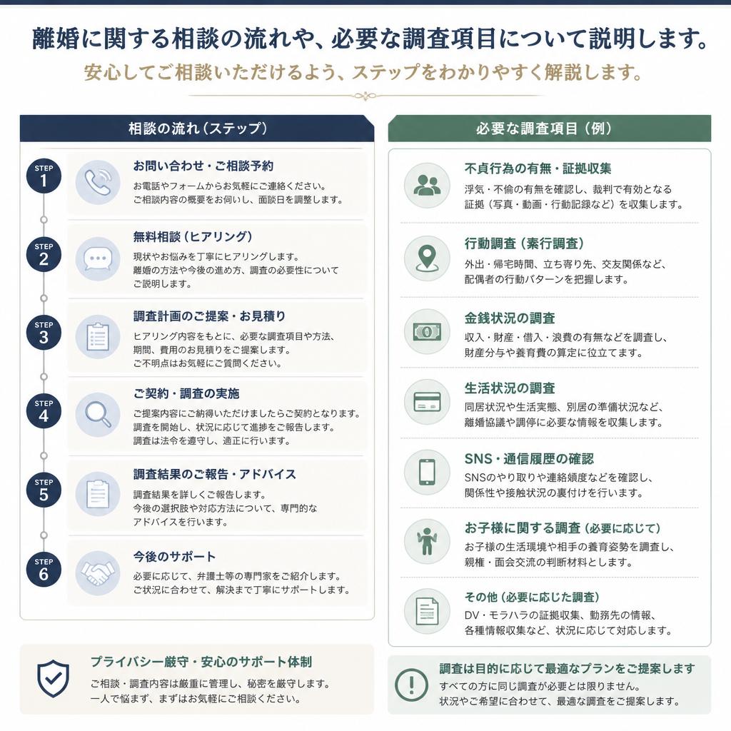 離婚相談の流れ