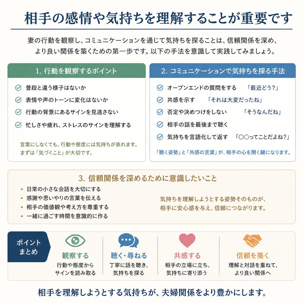 2. 妻の気持ちを引き出すための方法