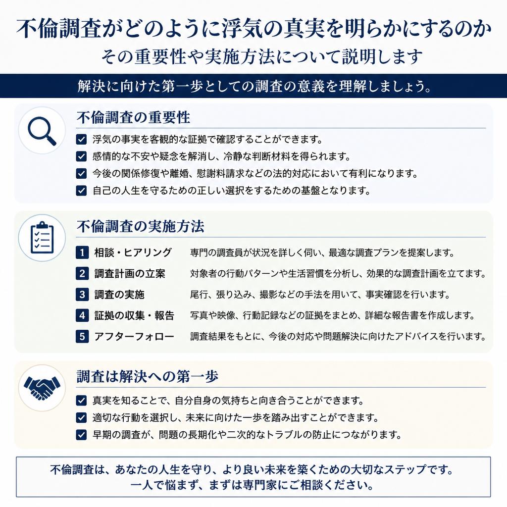 不倫調査の重要性