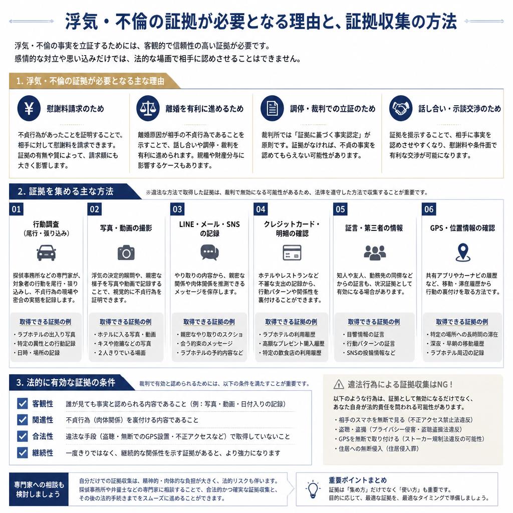 証拠収集の大切さ