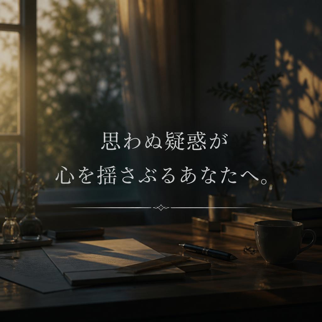 思わぬ疑惑が心を揺さぶるあなたへ。