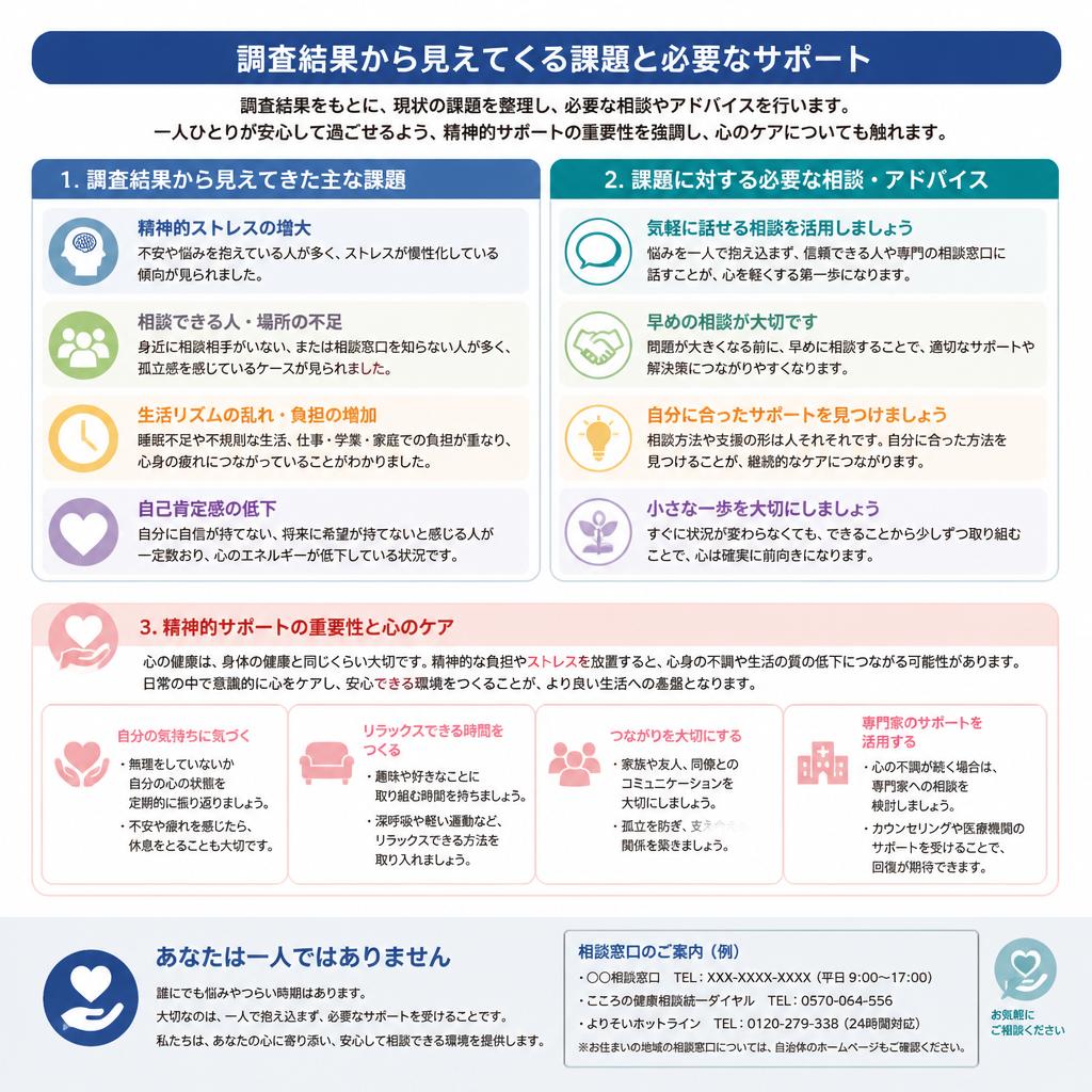 課題整理と心のケア