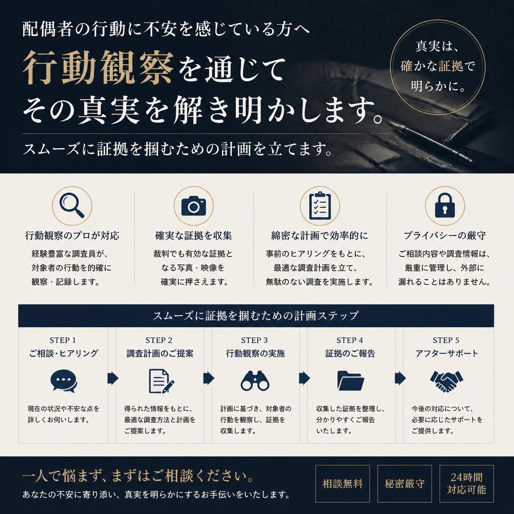 浮気の兆候を見逃さない行動観察