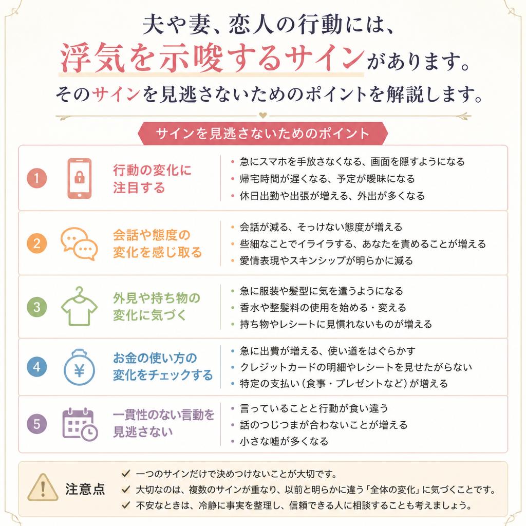 4. 信号を見逃さないために