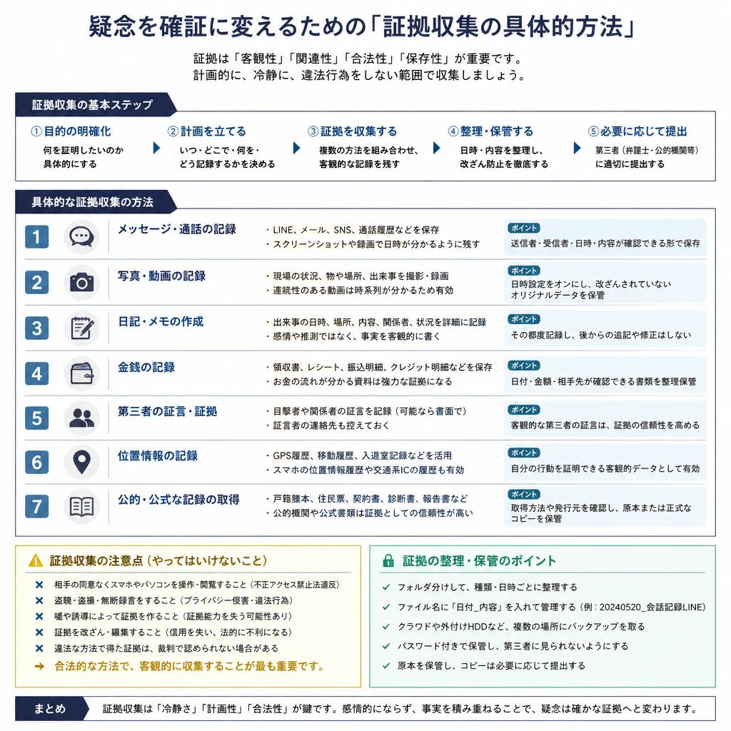 5. 証拠集めの方法