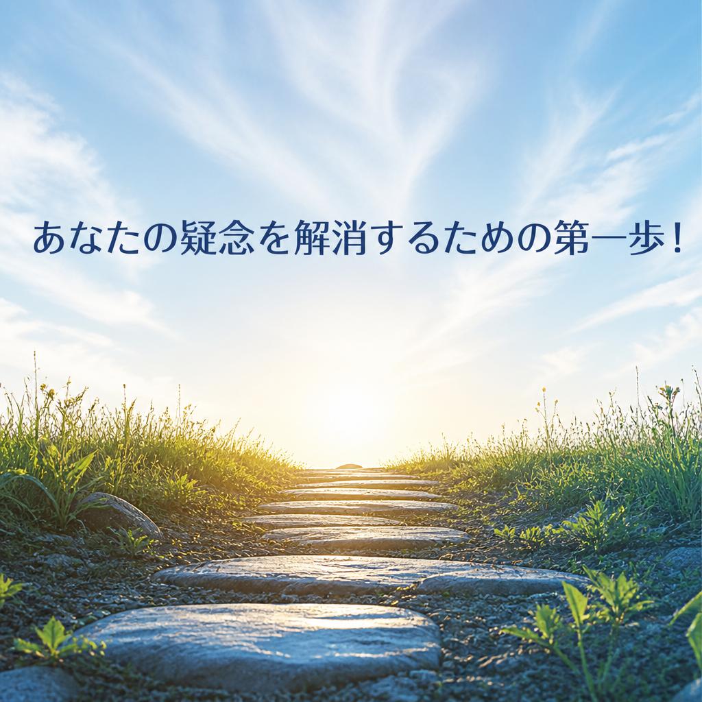 あなたの疑念を解消するための第一歩！