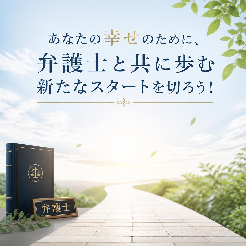 あなたの幸せのために、弁護士と共に歩む新たなスタートを切ろう！