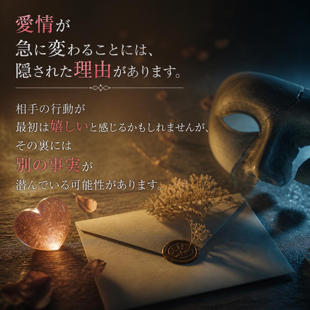急に優しくなった理由は？