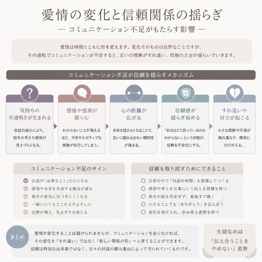 信頼関係が崩れる瞬間