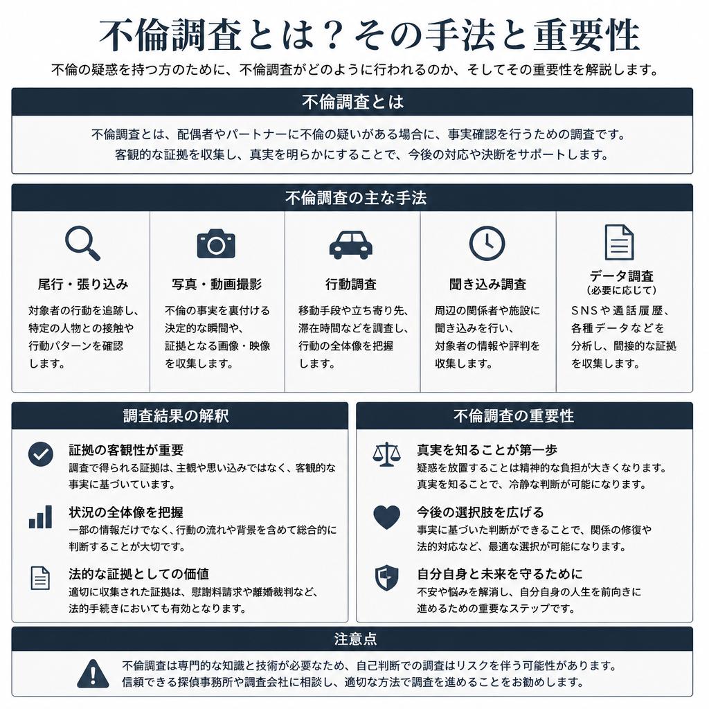 不倫調査の重要性とその手法