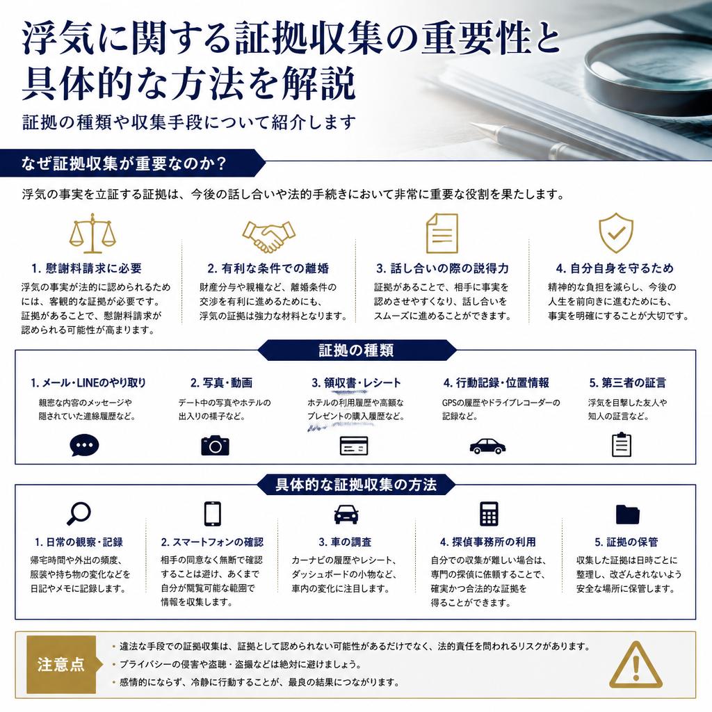 証拠収集の方法と重要性