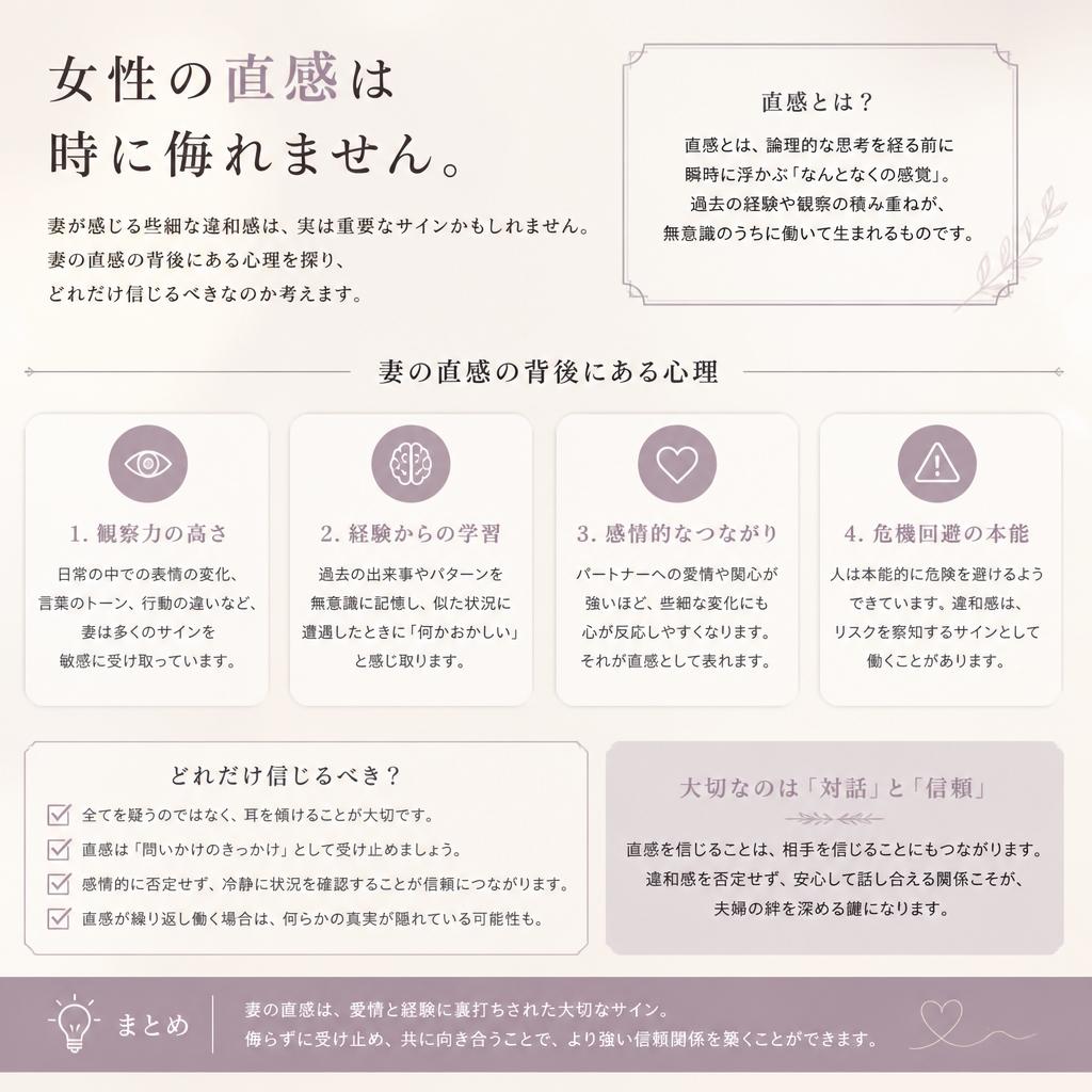 妻の直感が示す警告