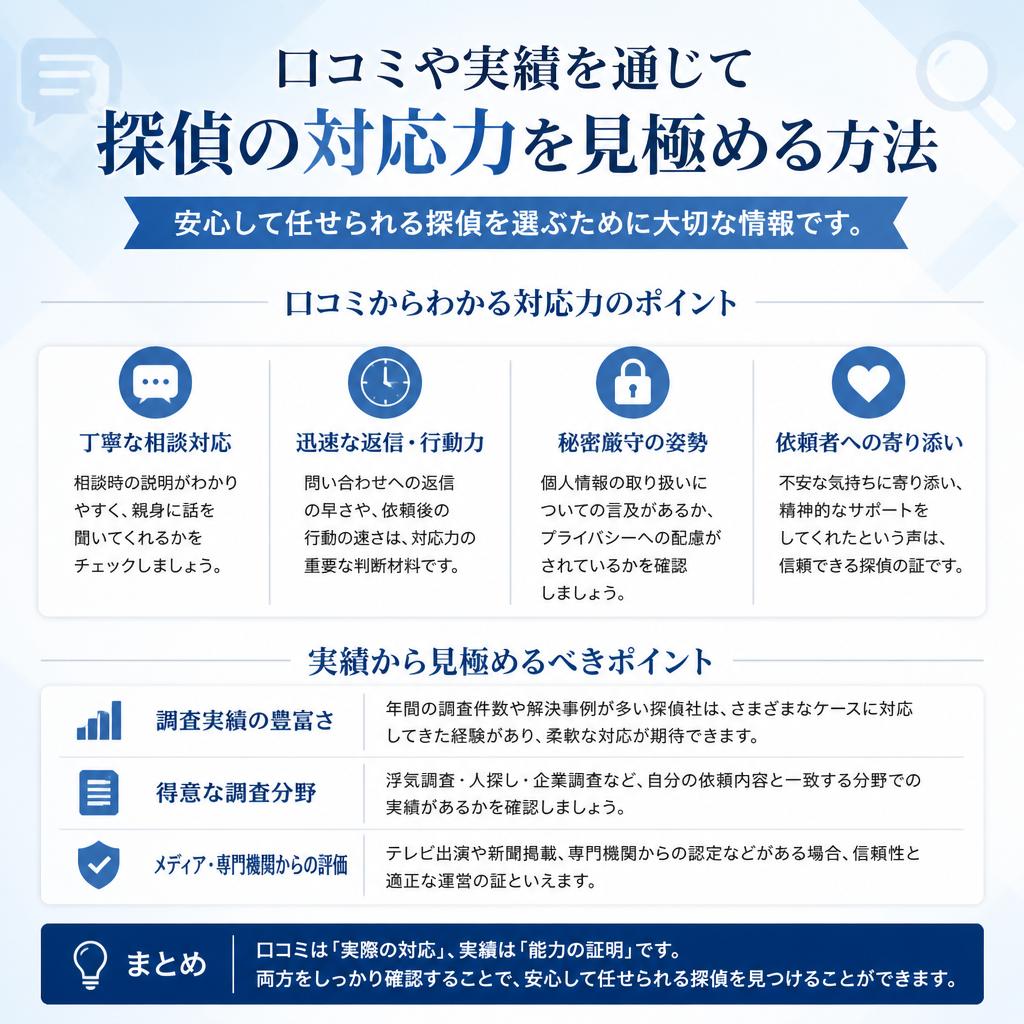 4. 探偵の対応力を見極める方法