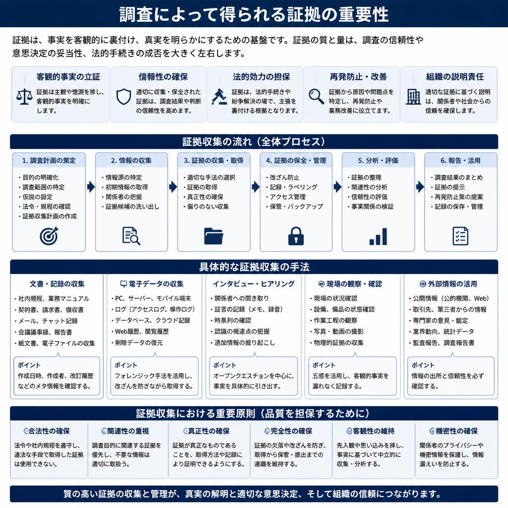 確実な証拠収集で不安を解消