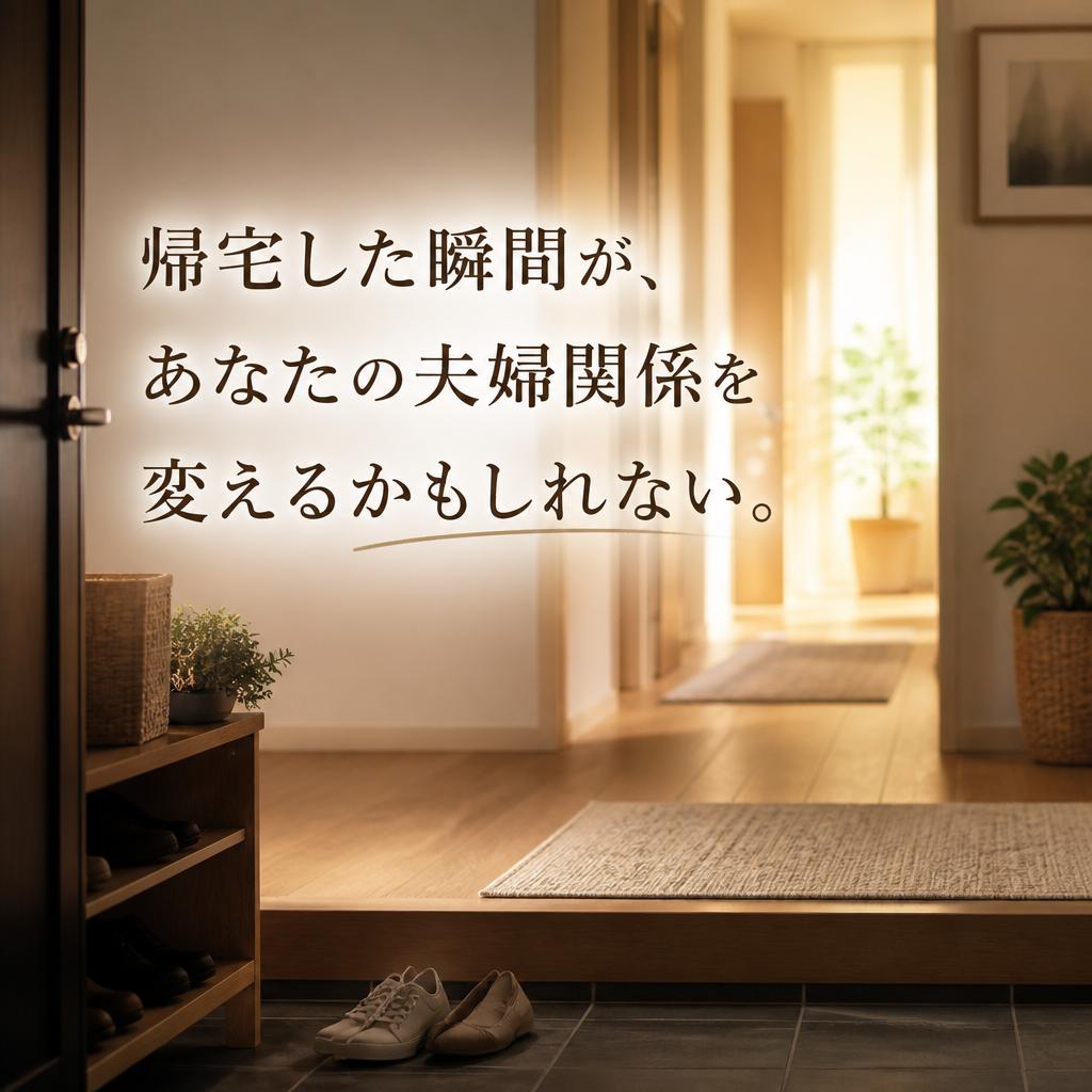 帰宅した瞬間が、あなたの夫婦関係を変えるかもしれない。