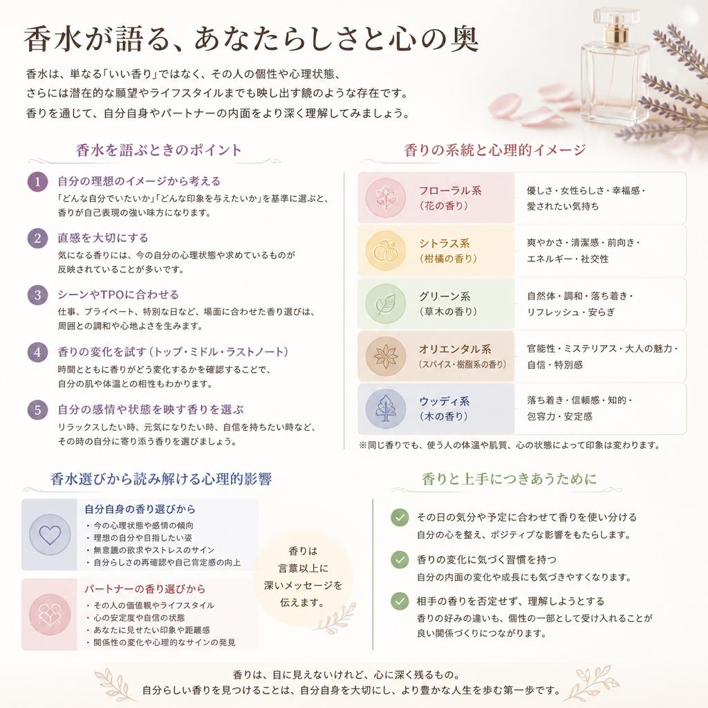 香水の選び方とその心理的影響