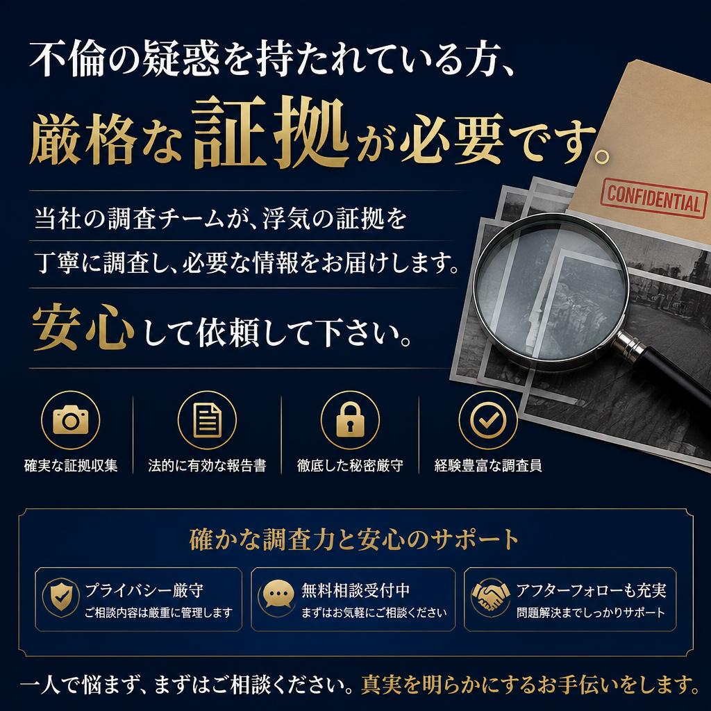 不倫の確かな証拠を掴む
