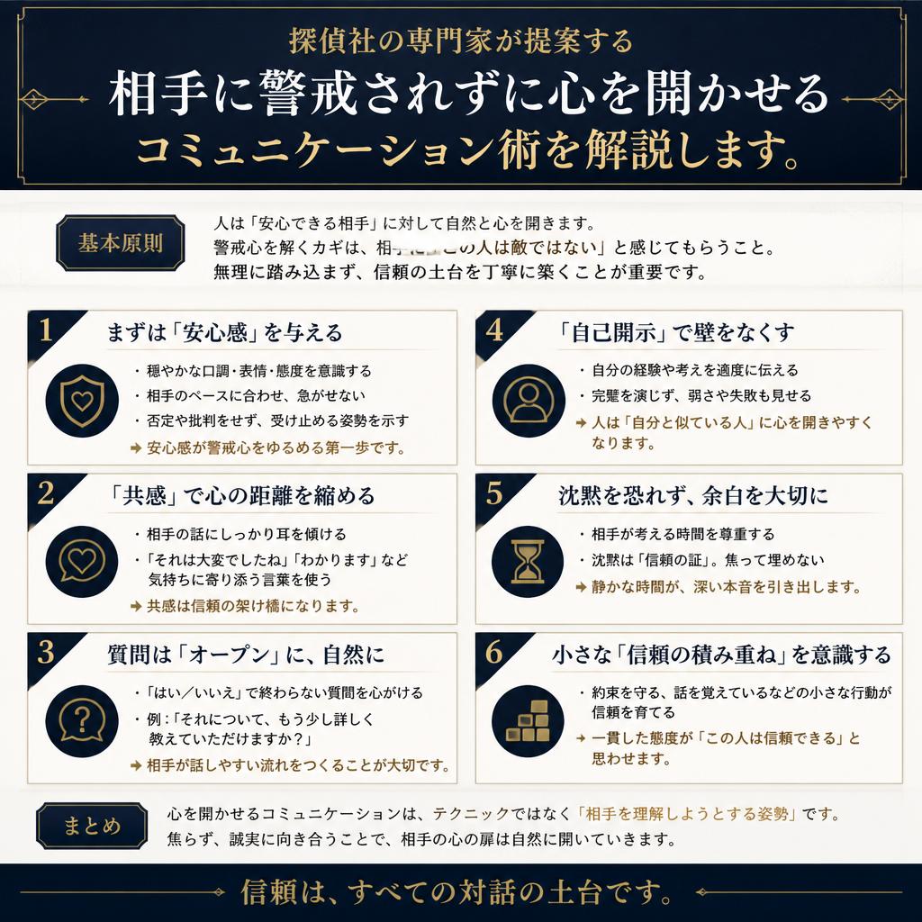 4. 警戒されないためのコミュニケーション