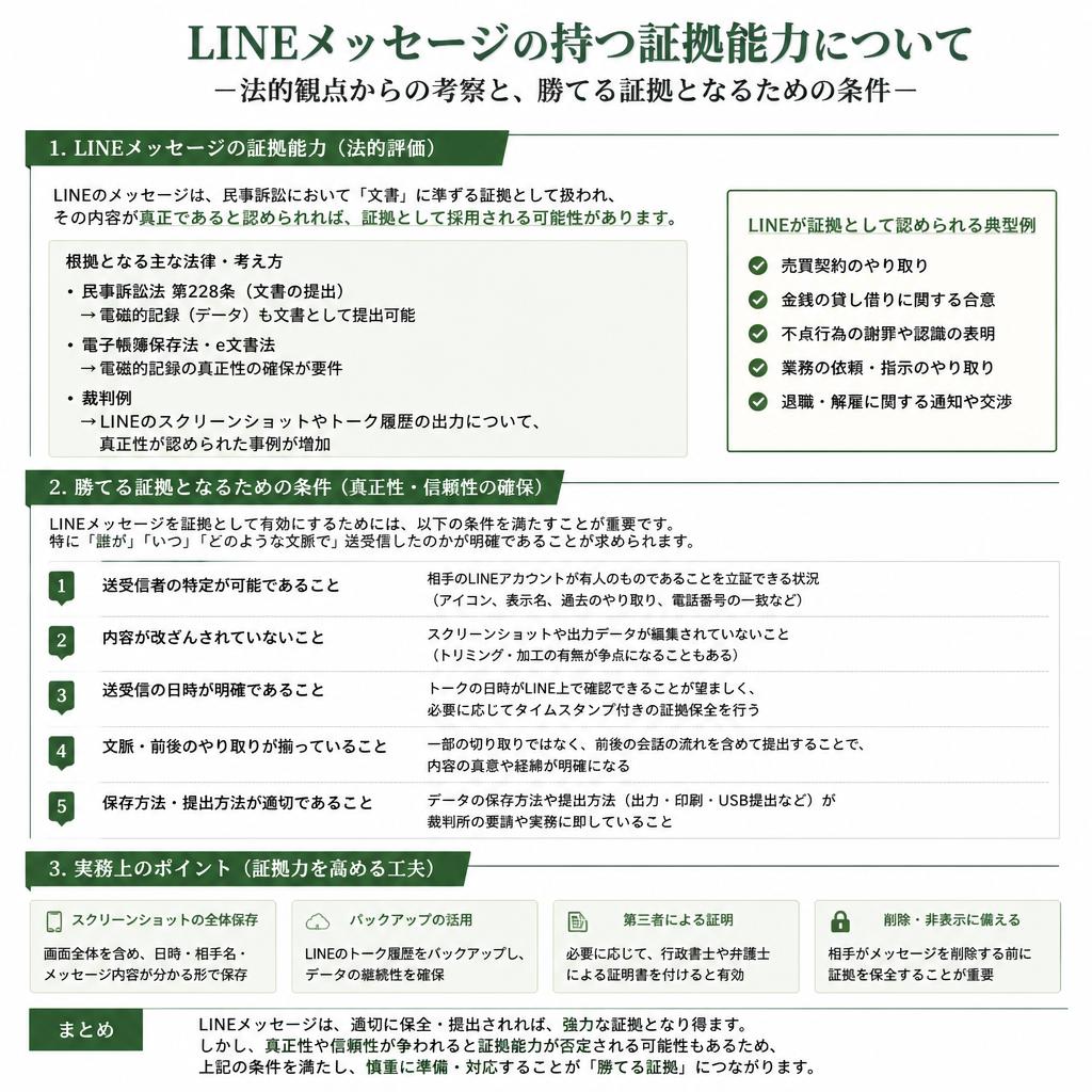 2. LINEが不倫の証拠として勝てる理由