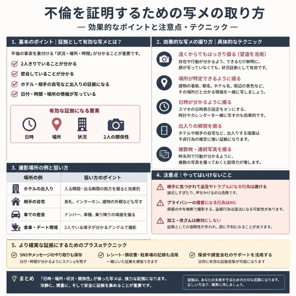 4. 写メを利用した証拠の取り方