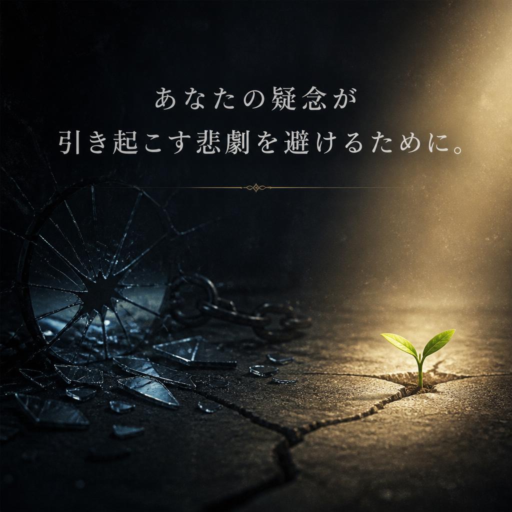 あなたの疑念が引き起こす悲劇を避けるために。