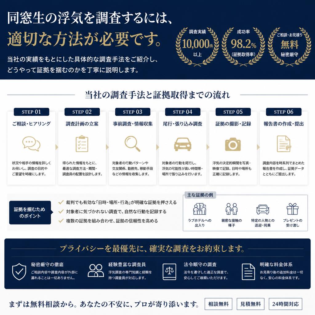 効果的な浮気調査の方法