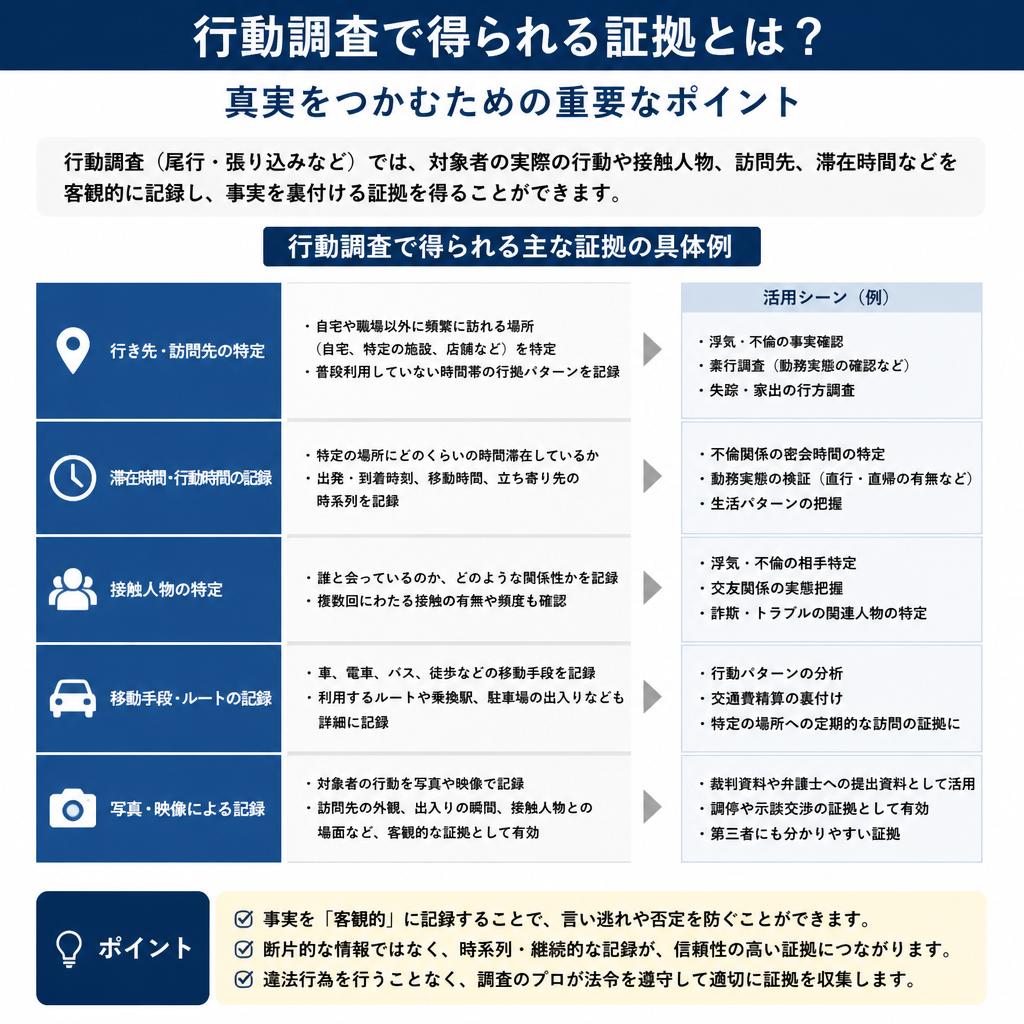 調査による証拠収集