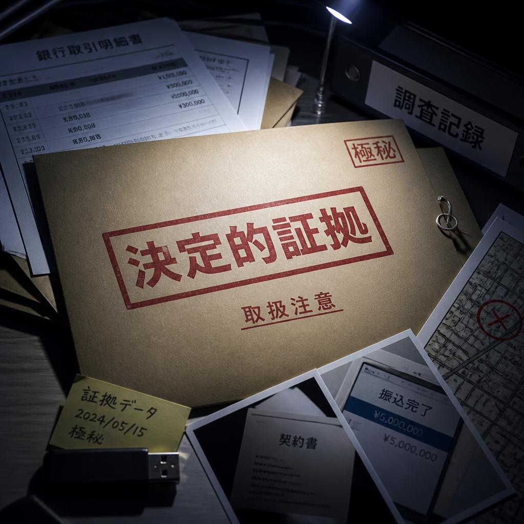 決定的証拠を手に入れる！