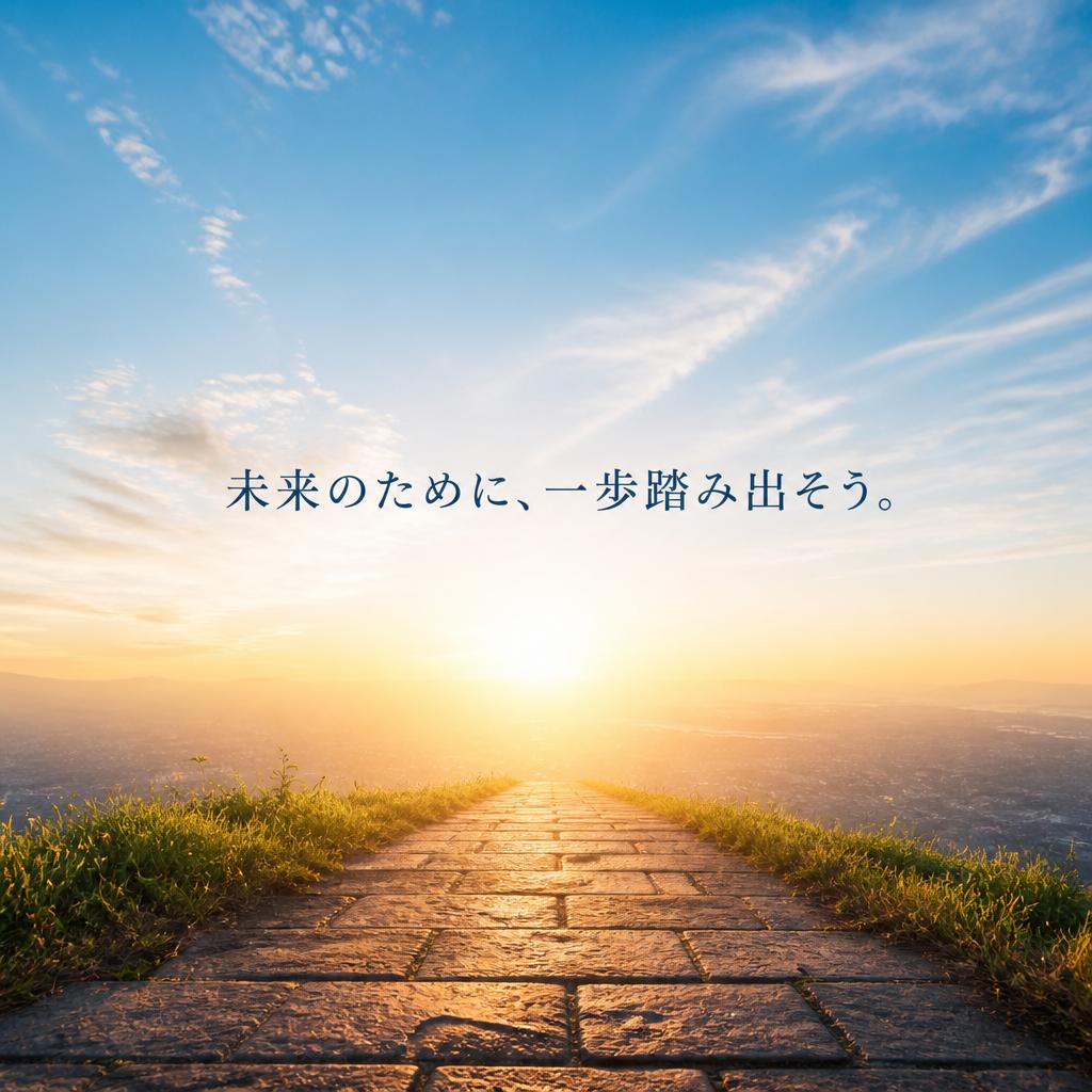 未来のために、一歩踏み出そう。