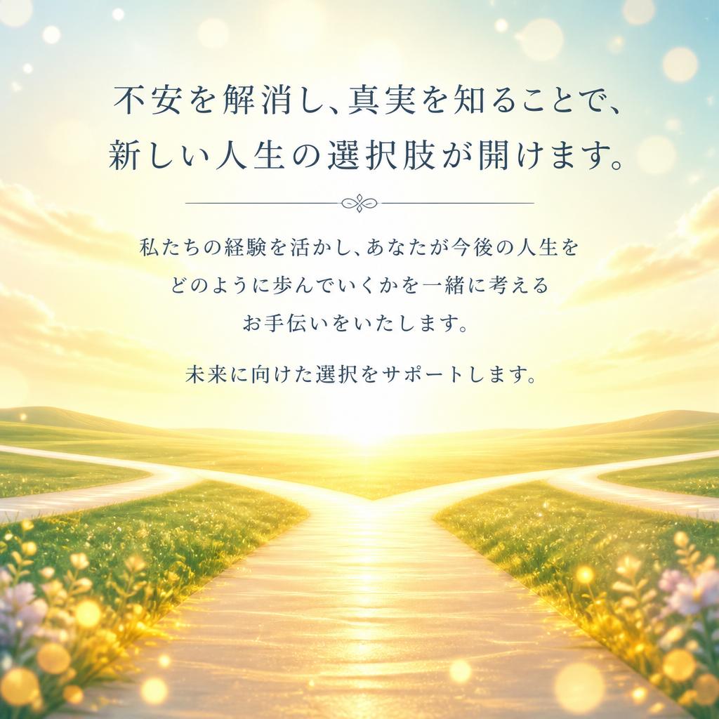新しい人生の道を見つける