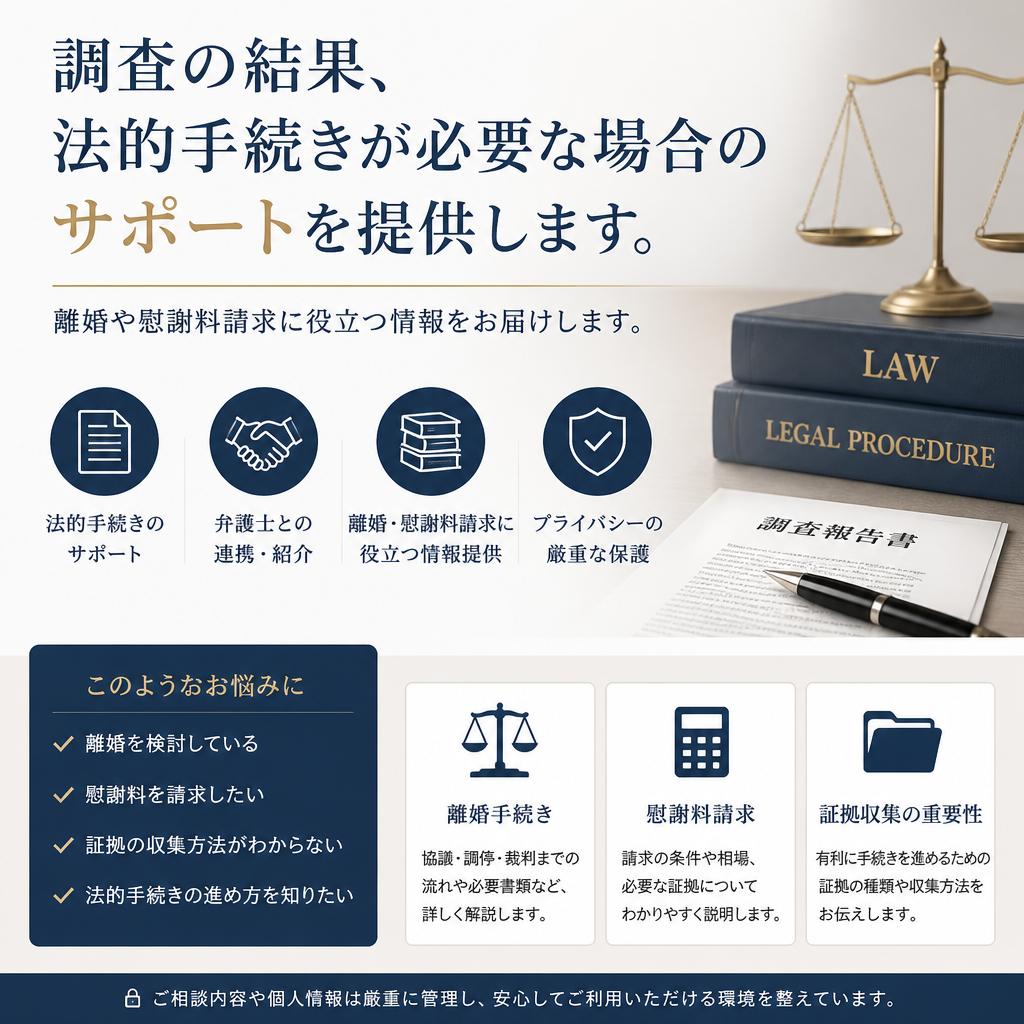 法的手続きのサポート