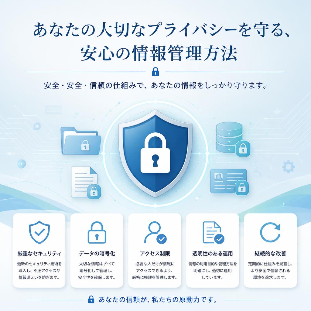 あなたの大切なプライバシーを守る、安心の情報管理方法