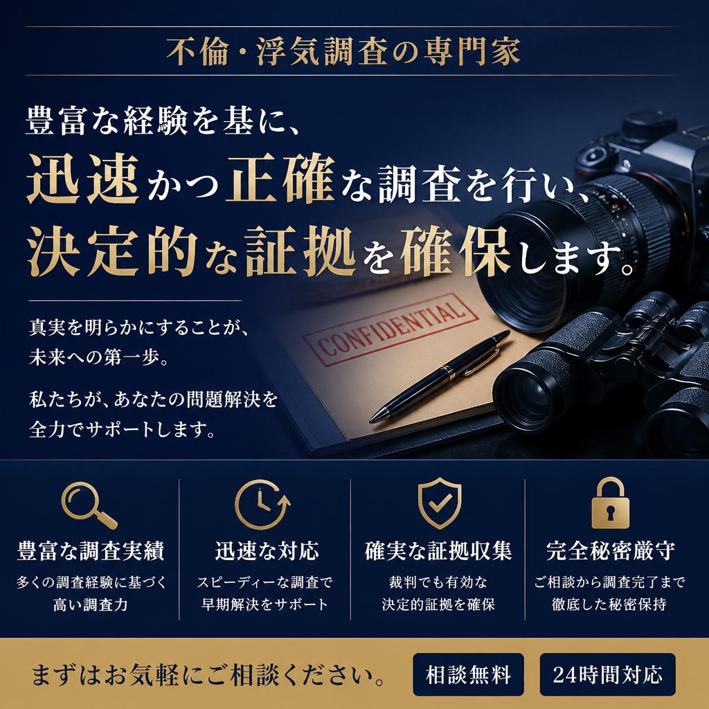 不倫調査の専門性
