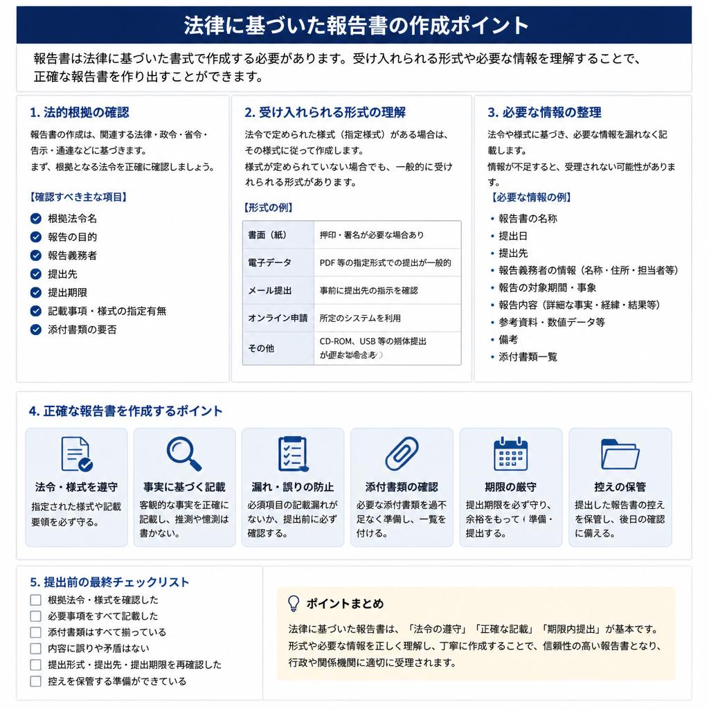 法的に認められる書式と内容