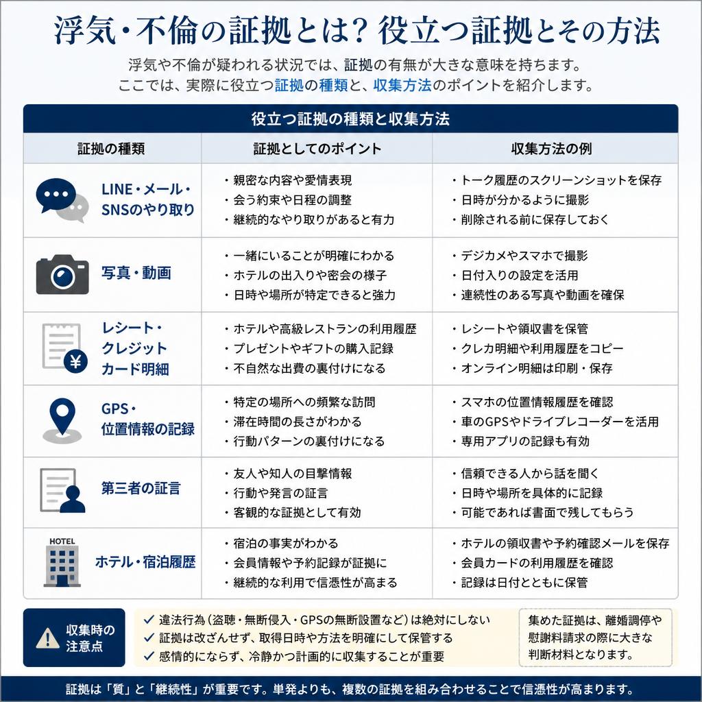証拠を集める重要性