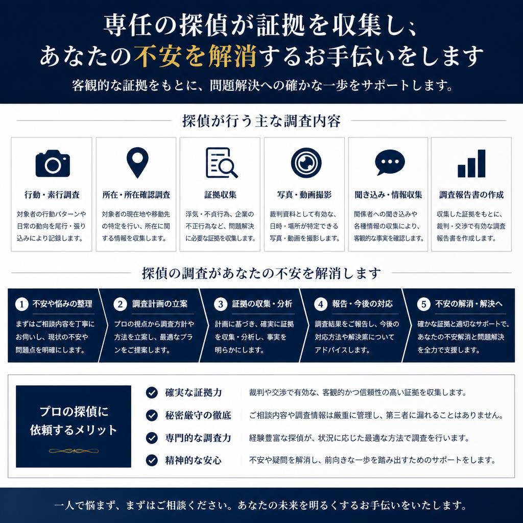 探偵への依頼がもたらすメリット