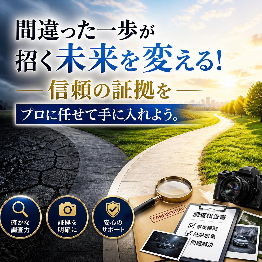 間違った一歩が招く未来を変える！信頼の証拠をプロに任せて手に入れよう。