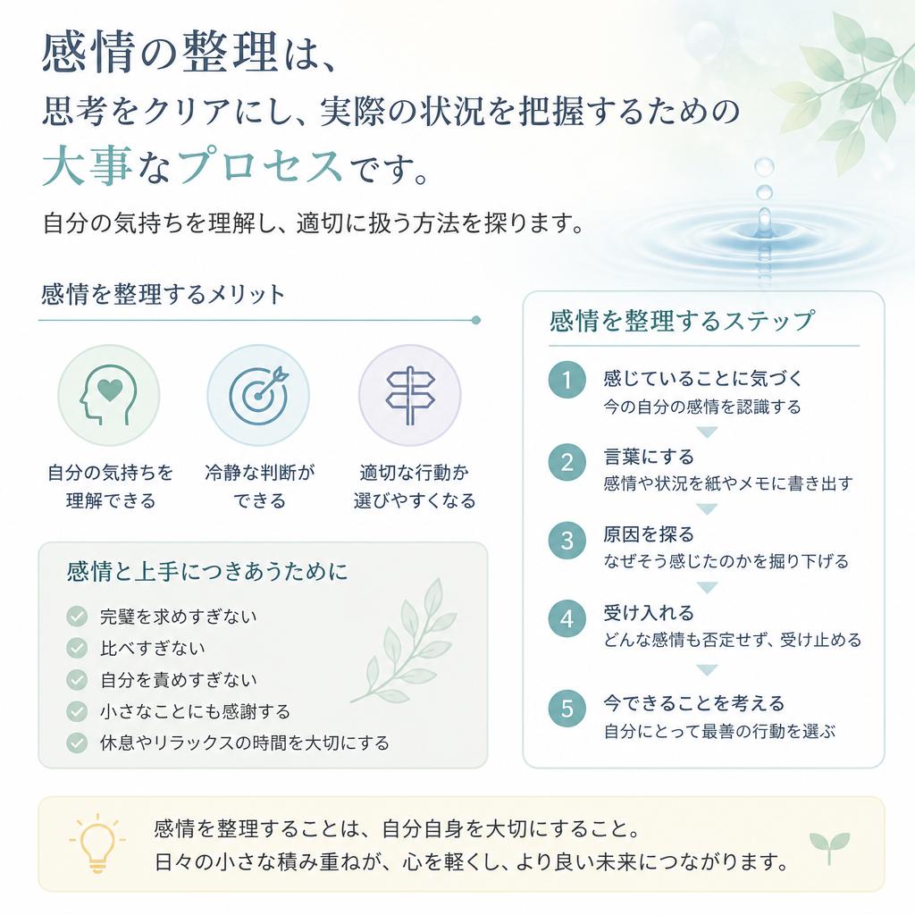感情の整理とは？