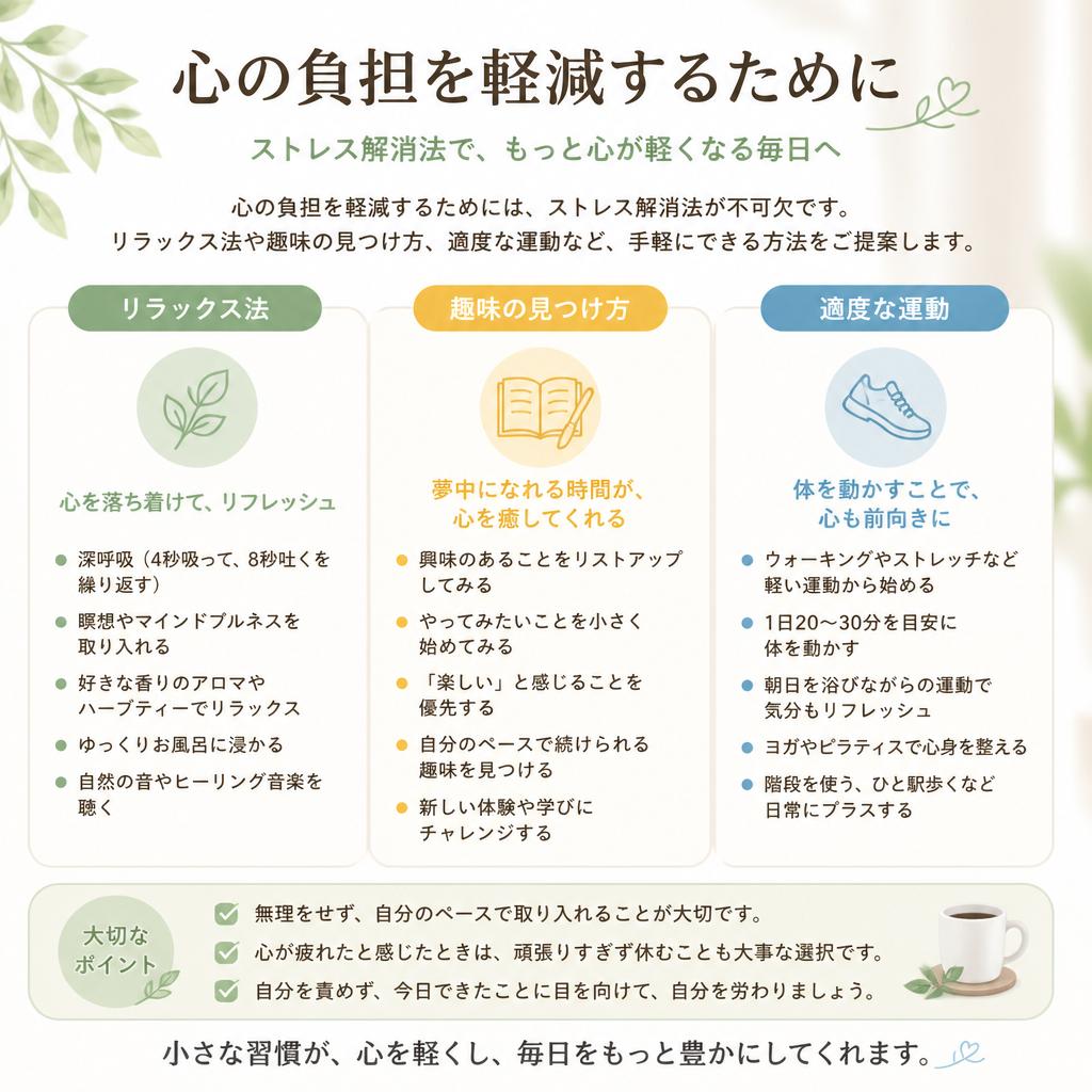 ストレス解消の方法