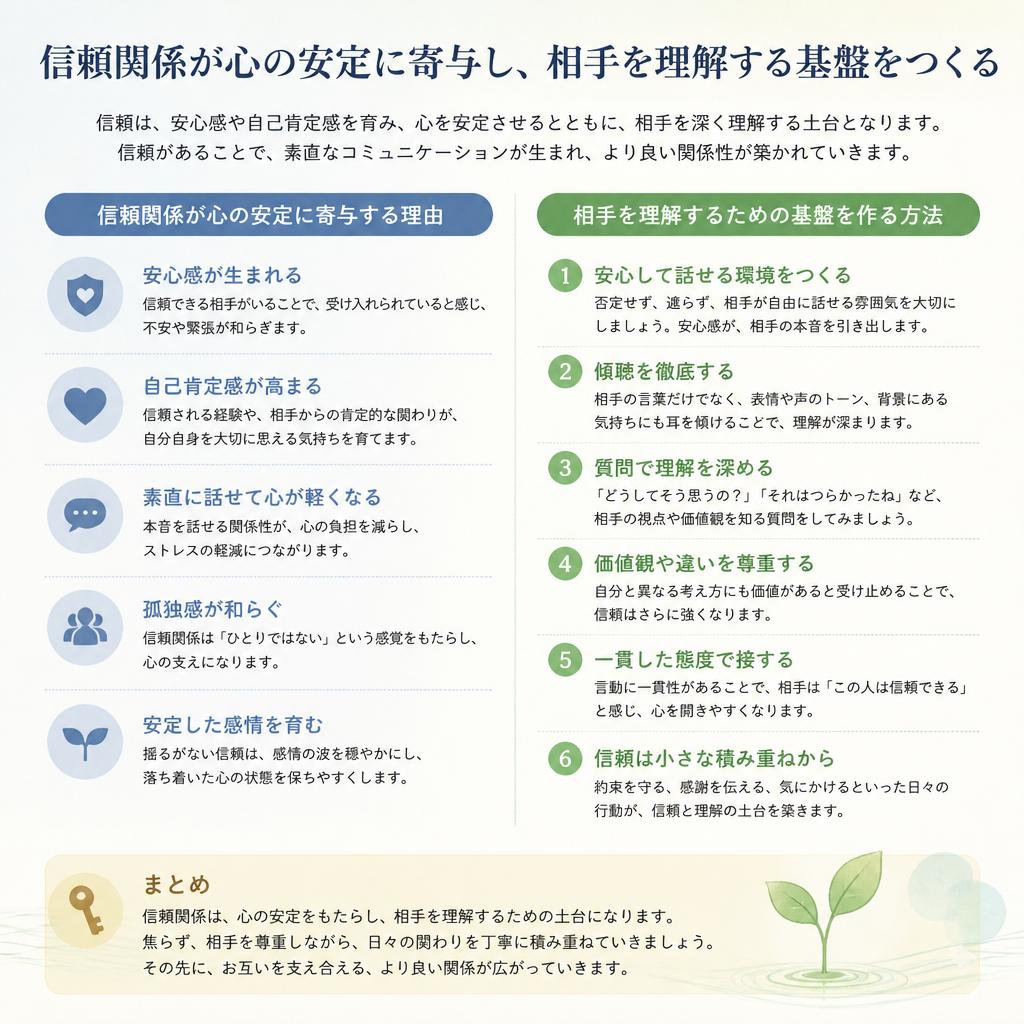 信頼関係の重要性